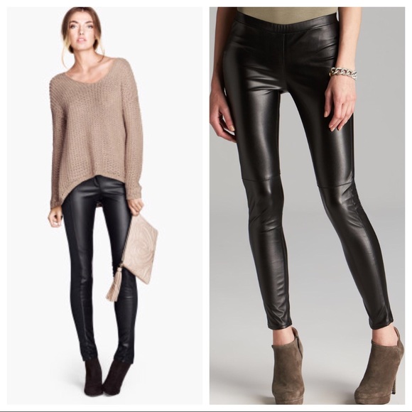Haute Ellie Pants - BRITTA-Skinny Stretch Vegan Leather Legging